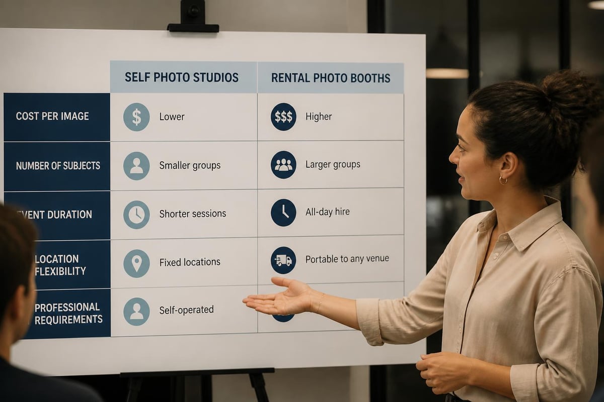 Photo booth vs studio comparison