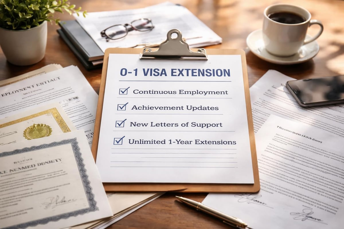 O-1 visa extension process