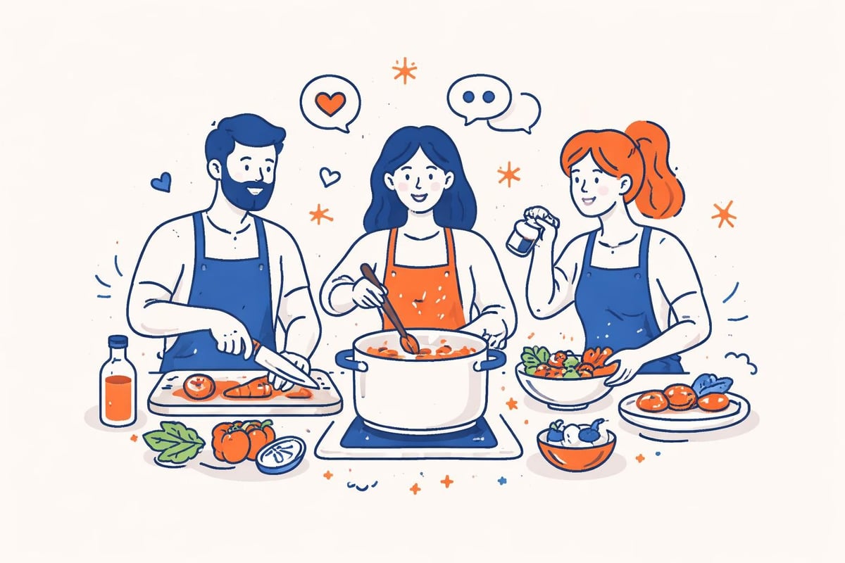 Teamdynamik beim Kochen