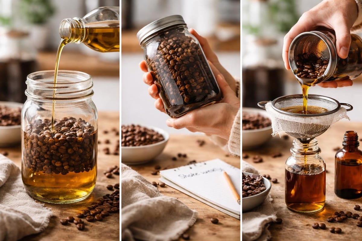DIY coffee oil process