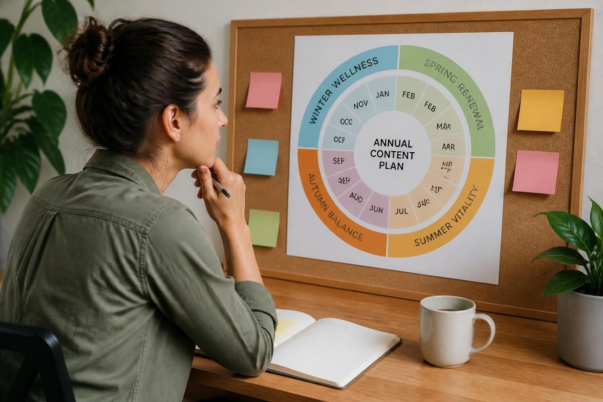 Wellness blog editorial planning