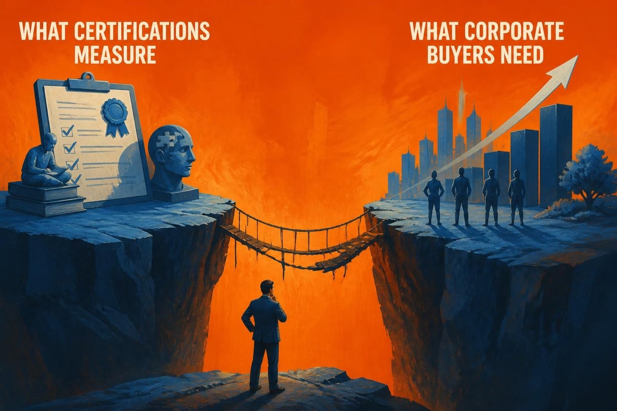 Certification credential gap