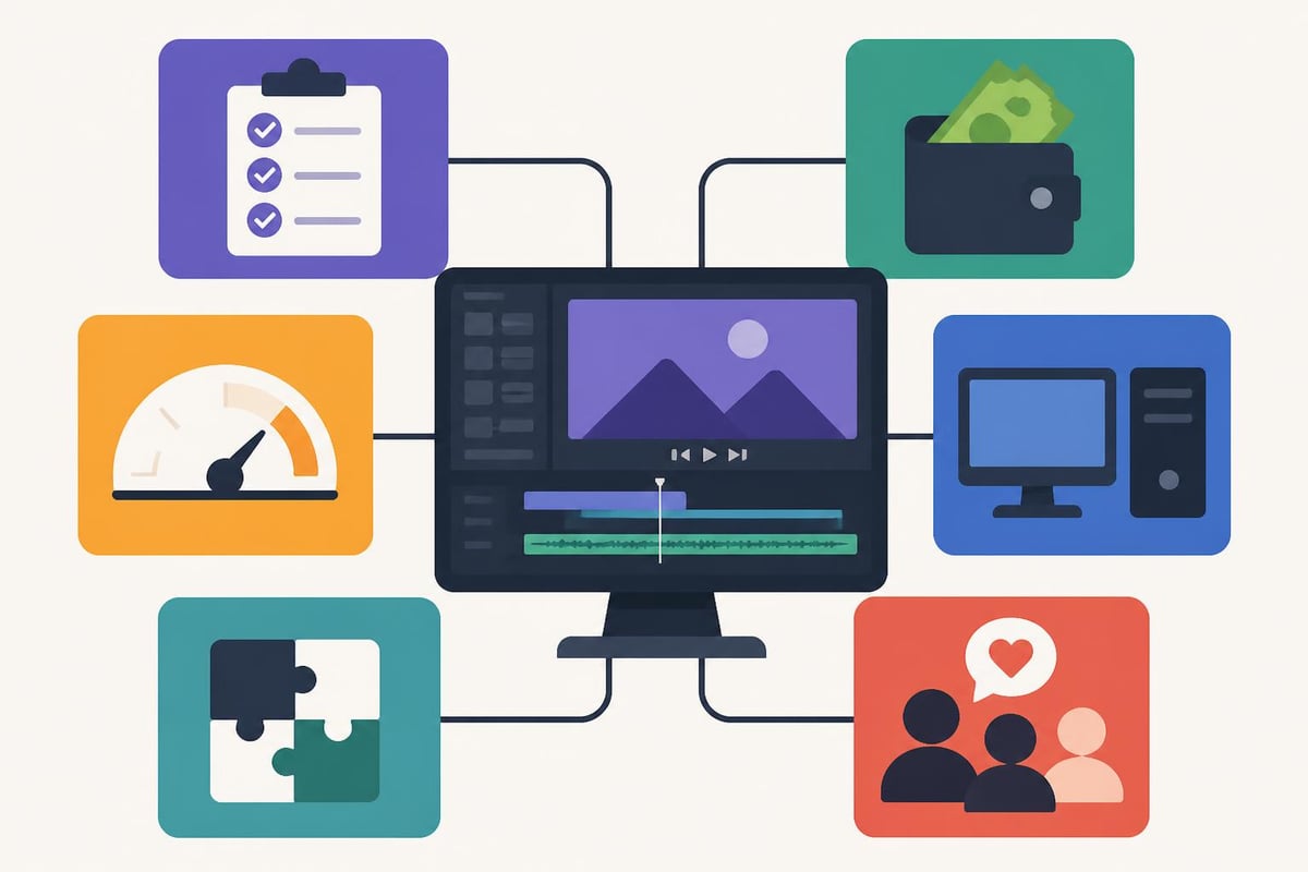 Video editing software comparison