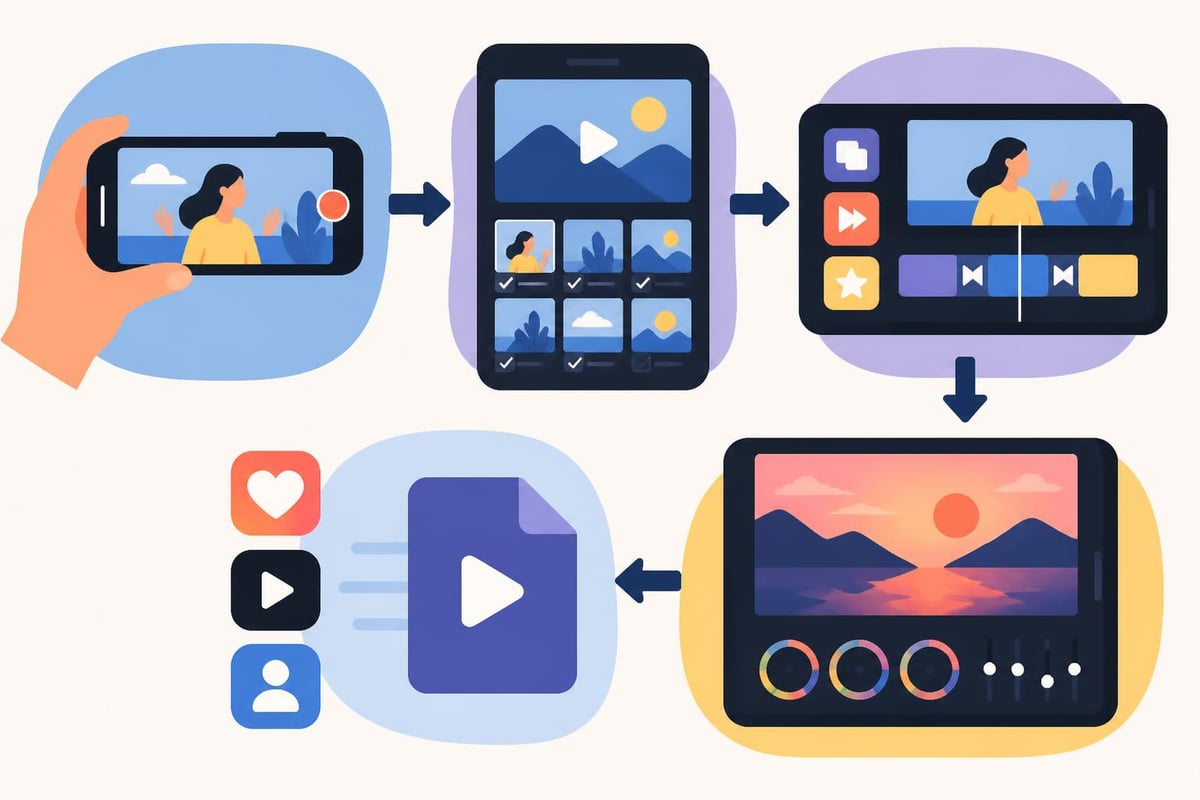 Mobile video editing workflow