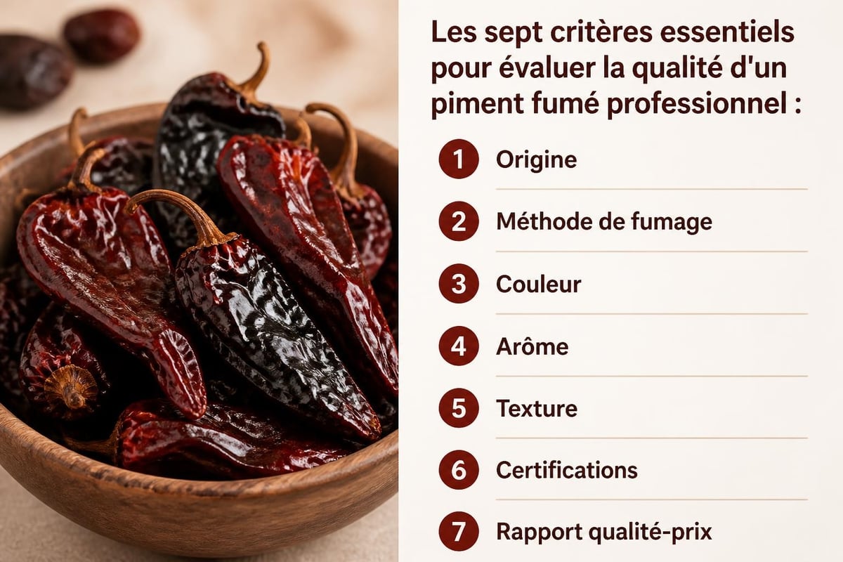 Critères de sélection du piment fumé