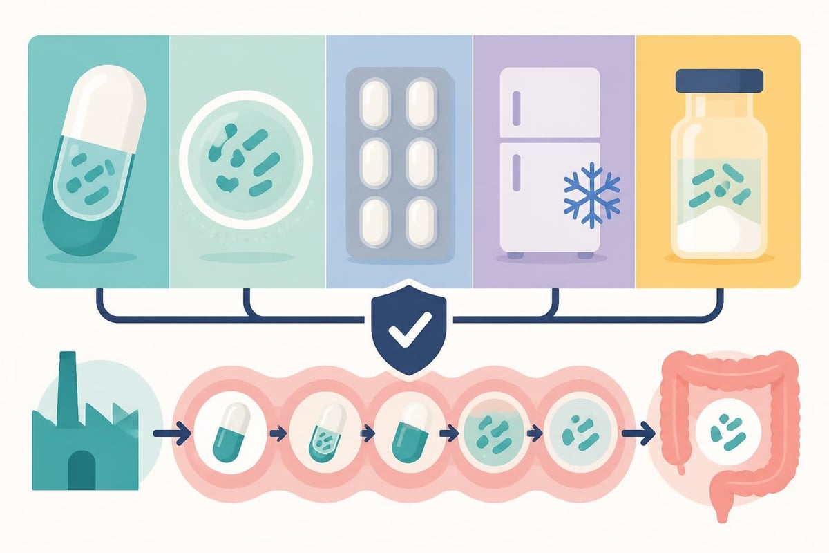 Probiotic survival technologies