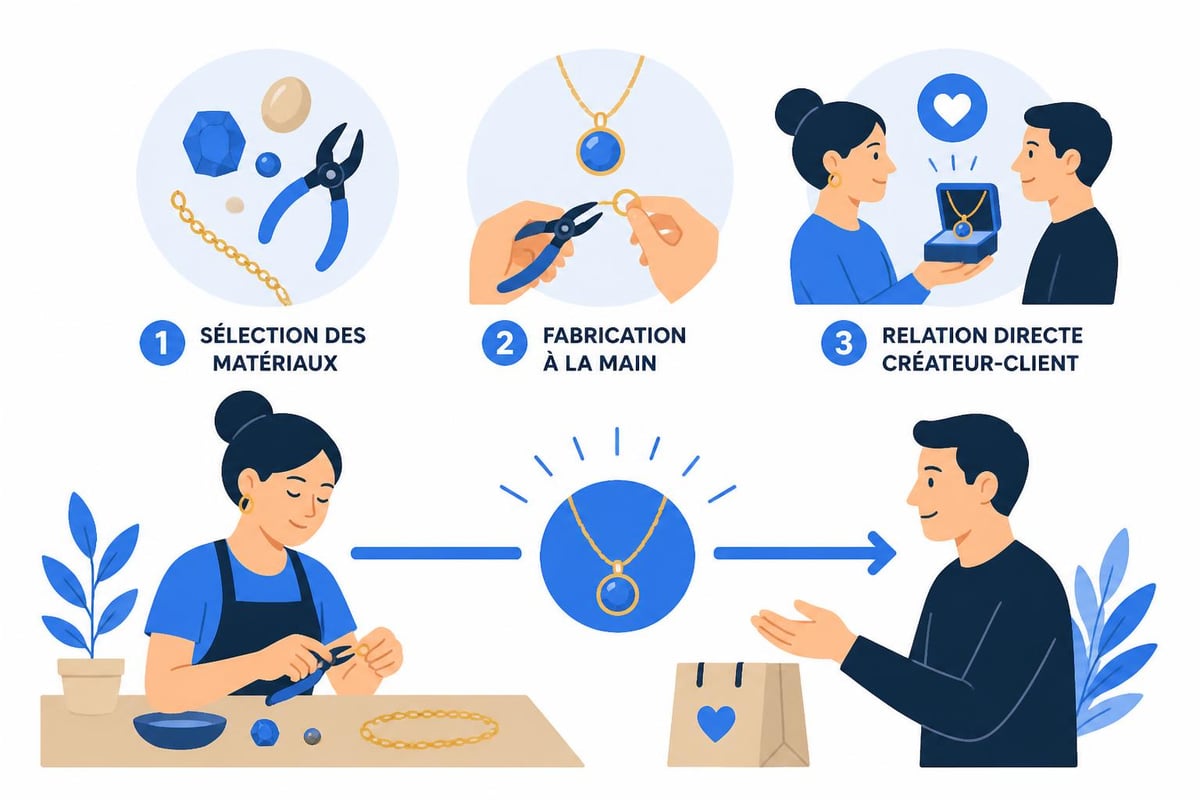 Artisan créant des bijoux