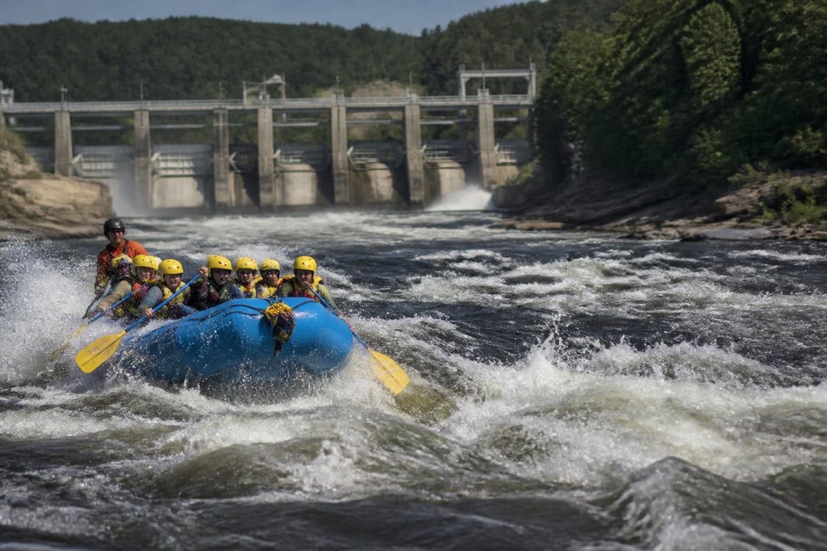 Dam release schedule coordination
