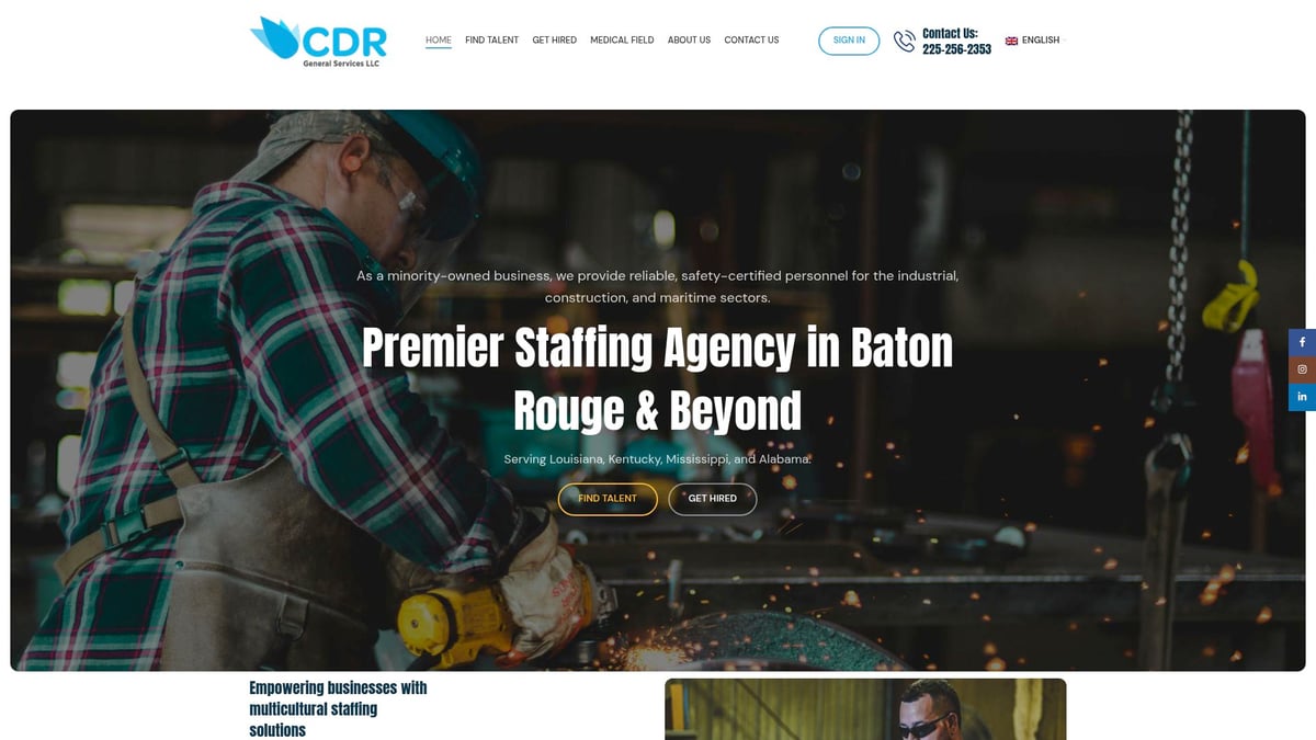 7 Essential Louisiana Staffing Agency Picks for 2025 Success - CDR General Services