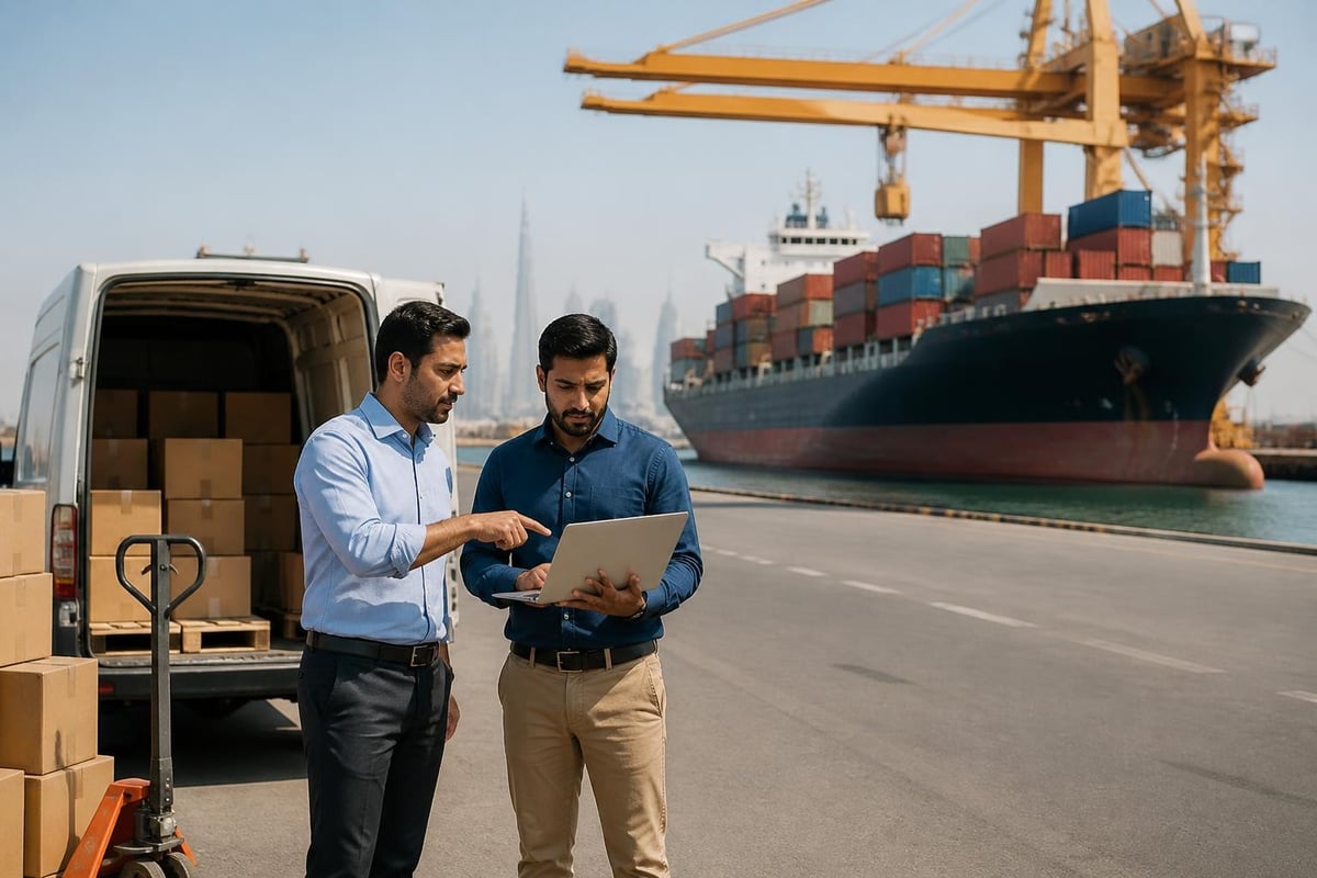 Distribution routes from Dubai
