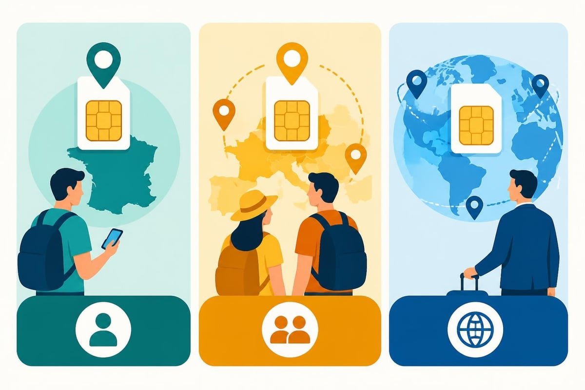 ESIM plan categories comparison