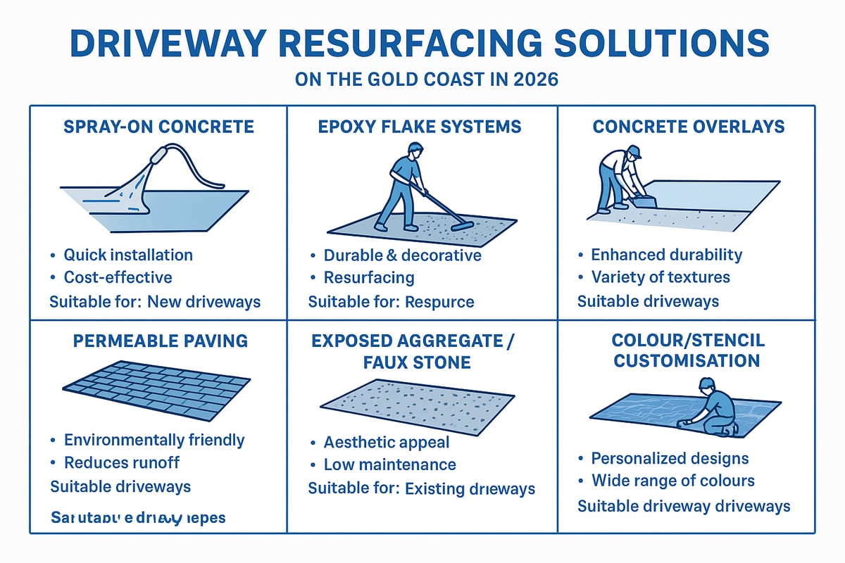 Types of Driveway Resurfacing Solutions in 2026