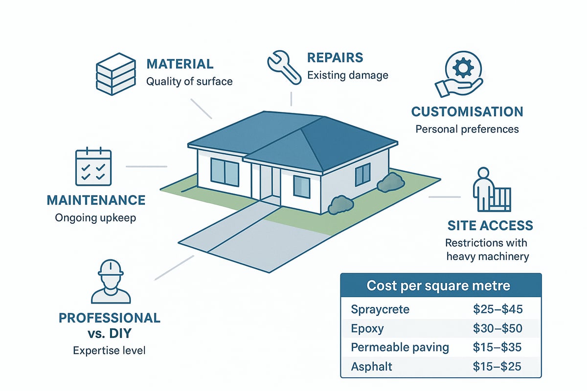 Cost Factors and Budgeting for Driveway Resurfacing