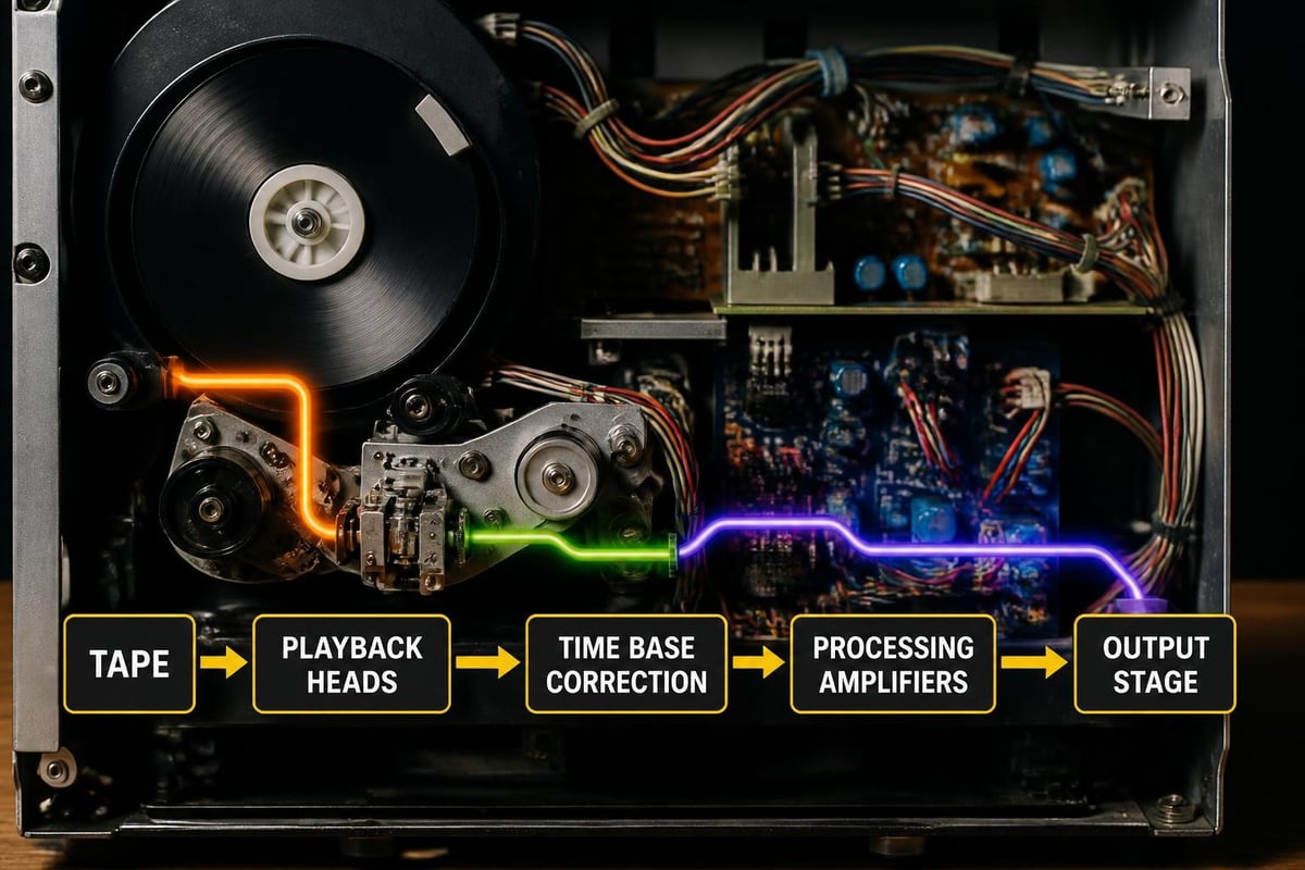 VCR signal path diagram
