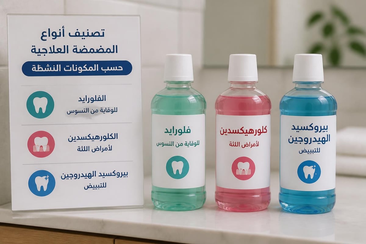 أنواع المضمضة العلاجية
