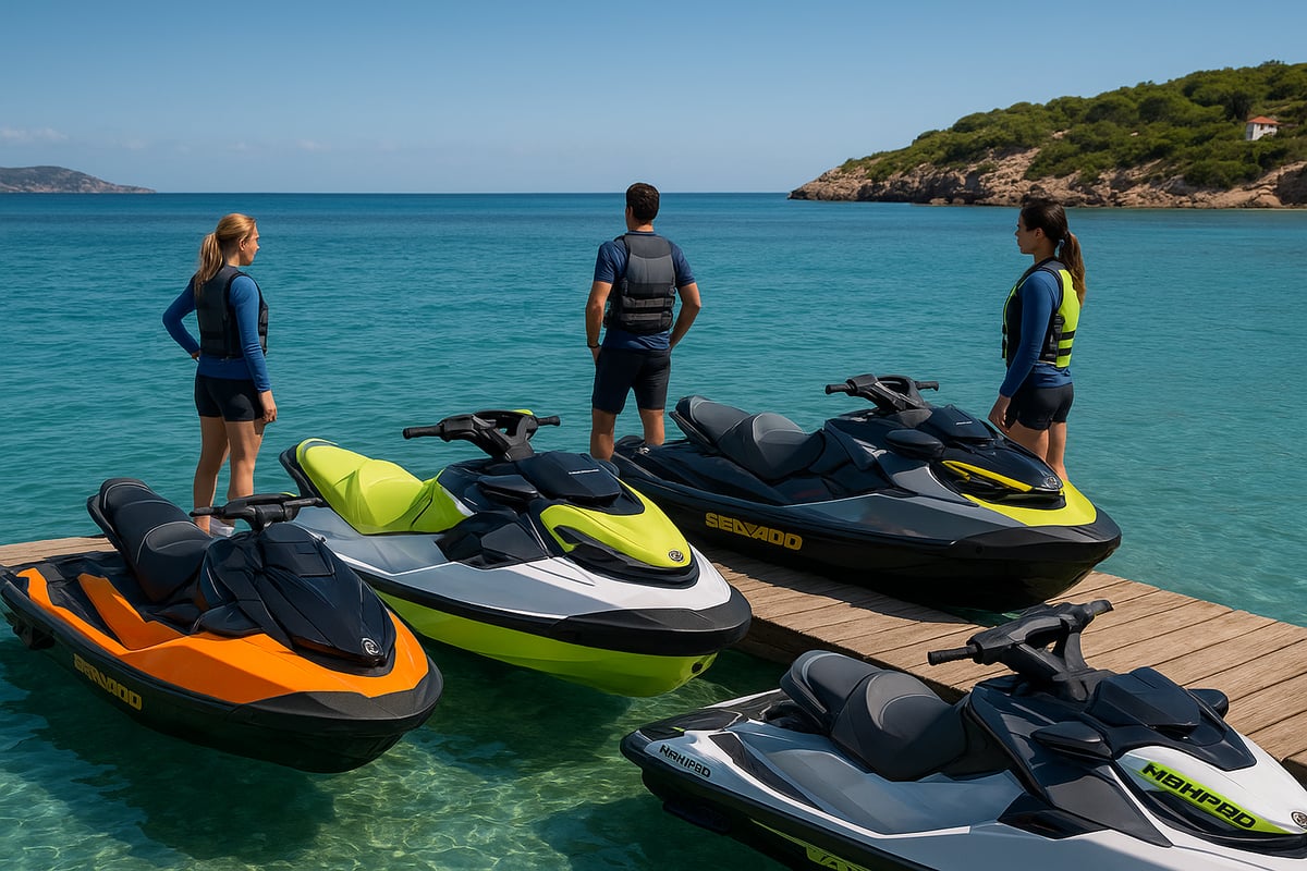 Motos de Agua Benidorm - article 196254e6 6425 476c 96a fotografia realista de varias motos de agua sea do 1 pot6mp Comparativa de Modelos Sea-Doo 2025: ¿Cuál Elegir?