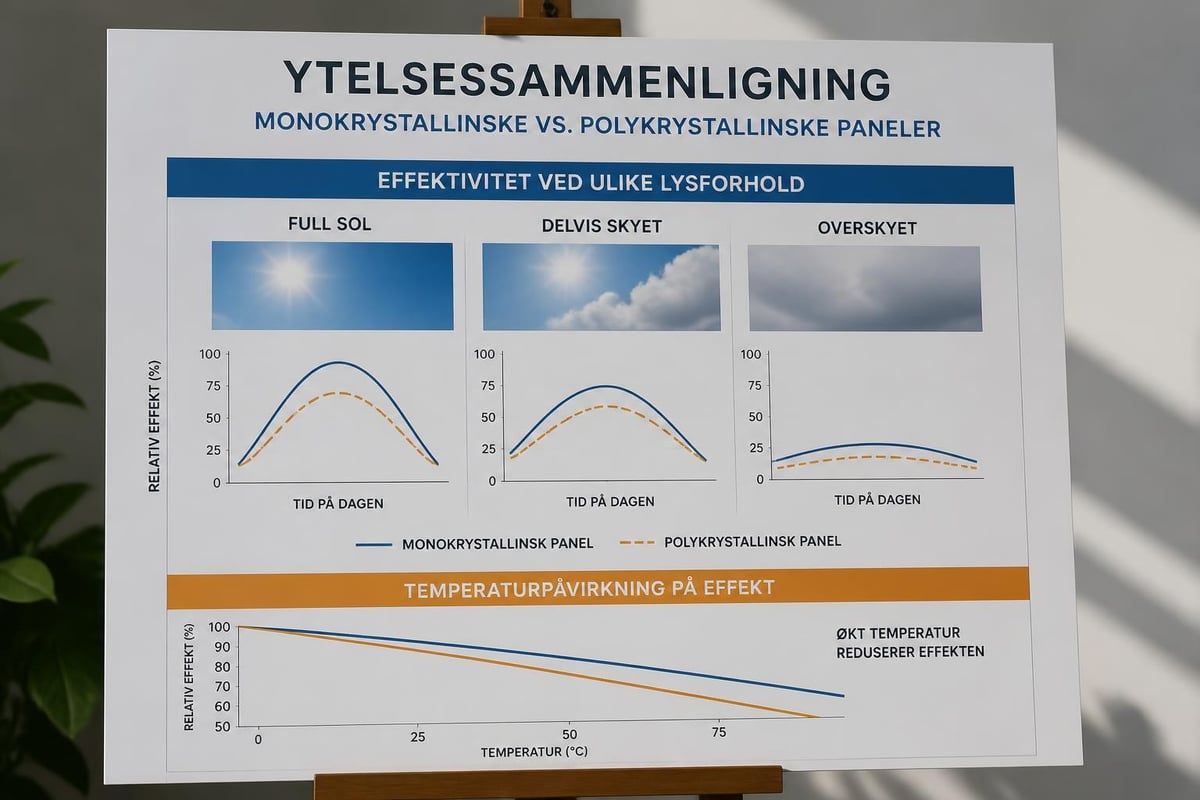 Solcellepanelsammenligning