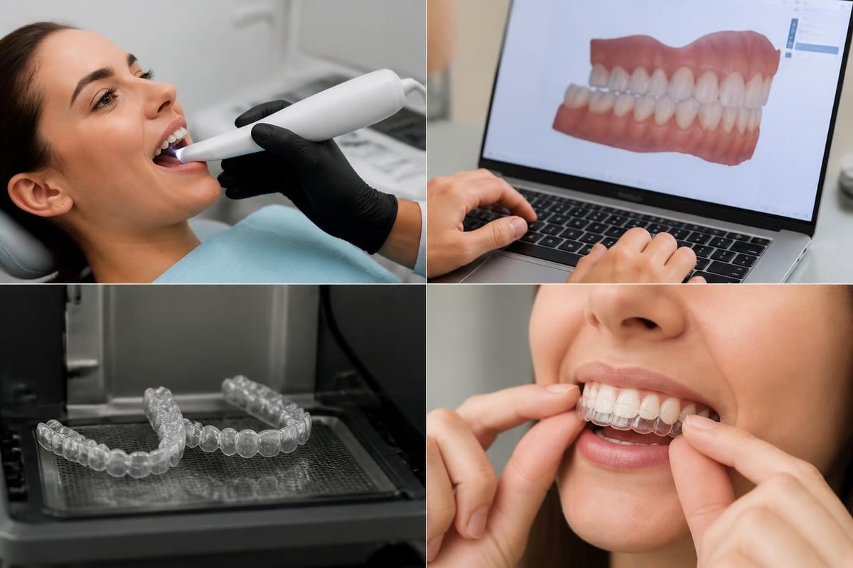 Clear aligner treatment process