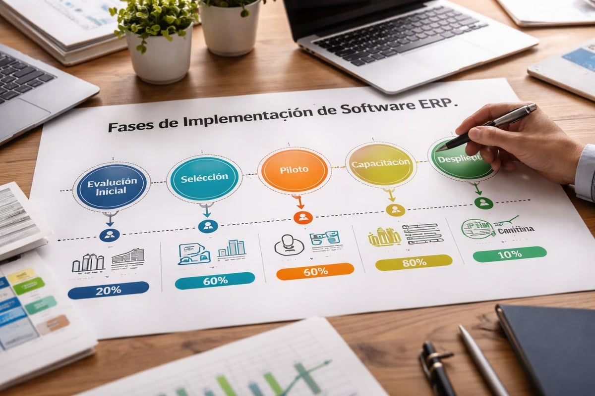 Proceso de implementación de software de planificación