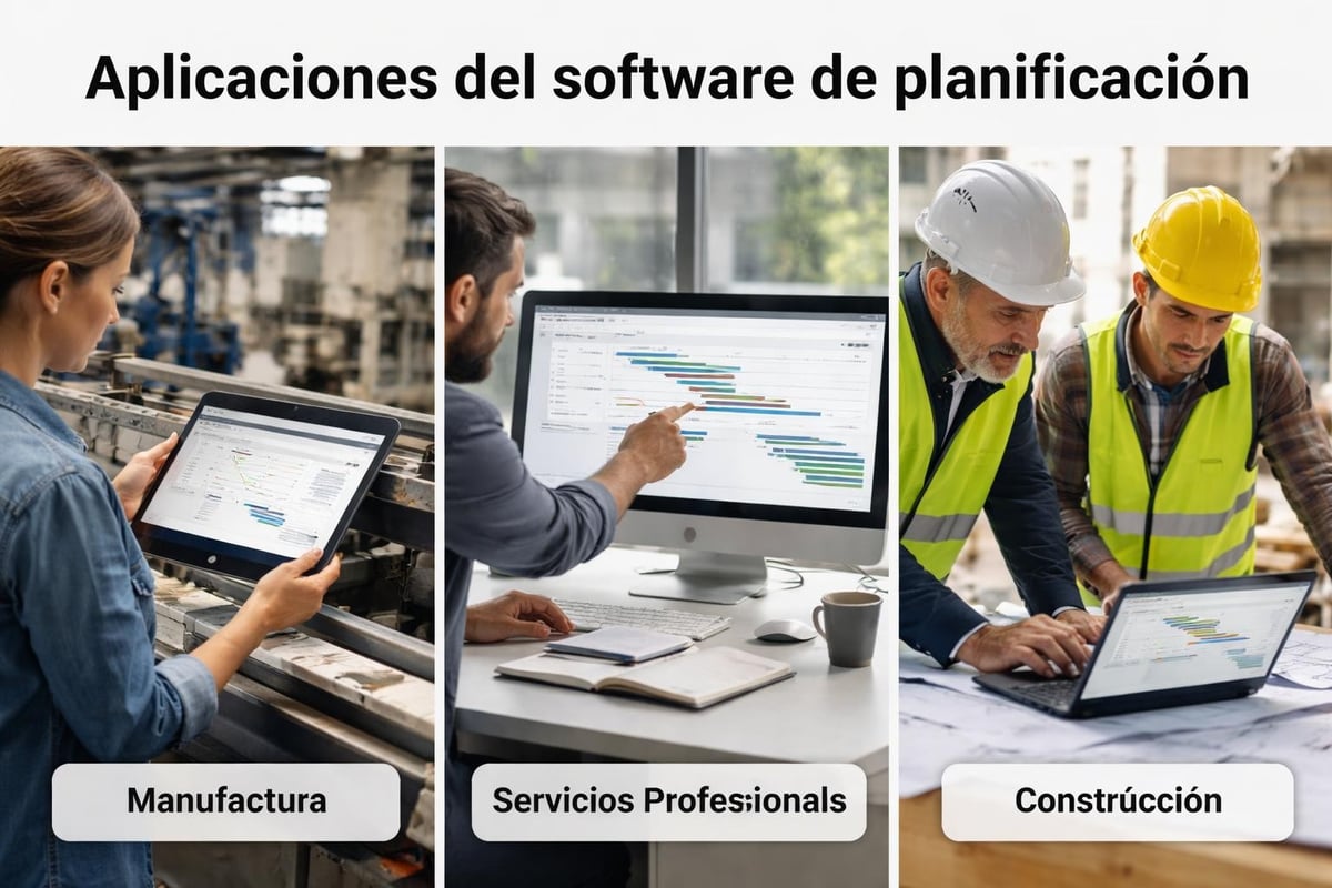 Software de planificación en diferentes industrias