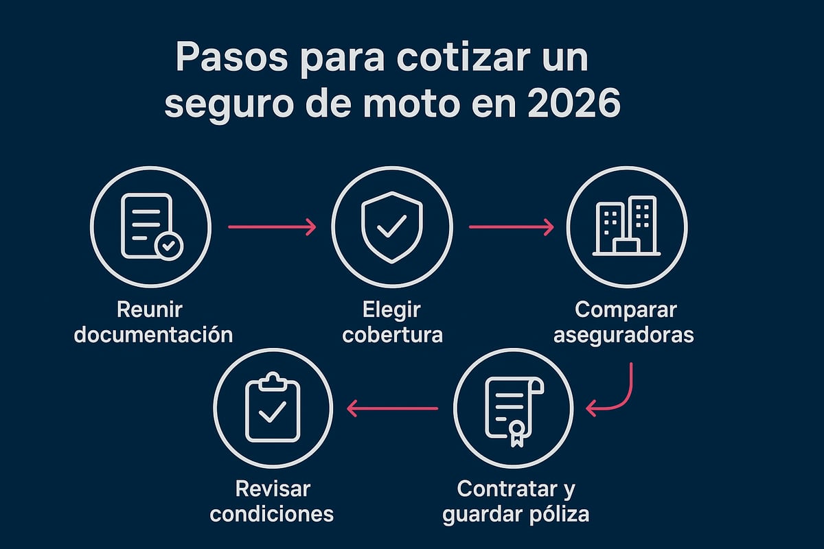 Guía Esencial de Cotizacion Seguro de Moto 2026 3 Cómo cotizar tu seguro de moto paso a paso en 2026