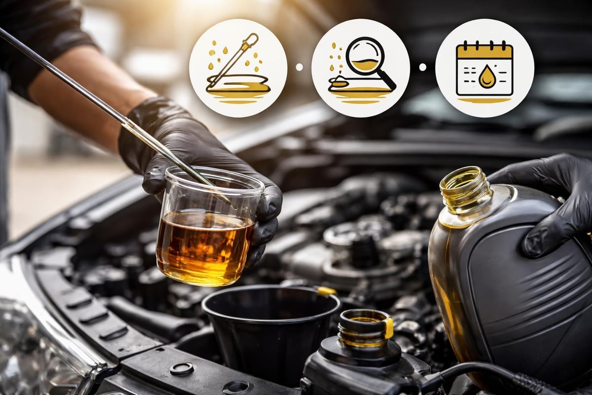 Engine oil check and maintenance