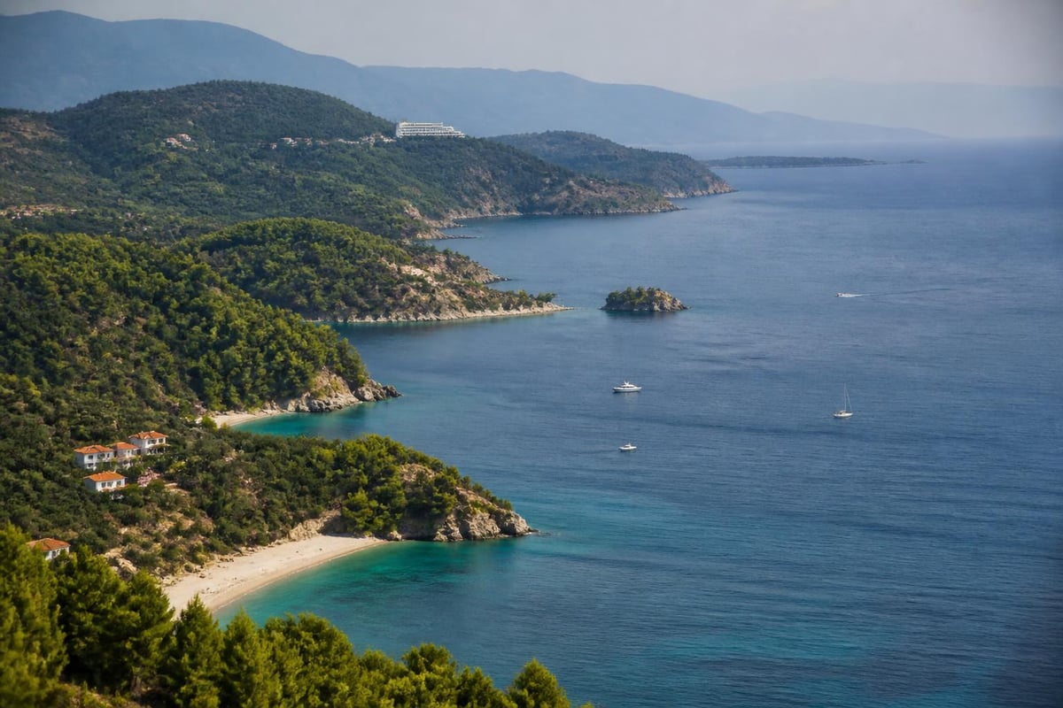 Skiathos coastal geography