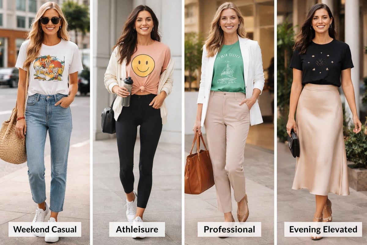 Graphic shirt outfit combinations