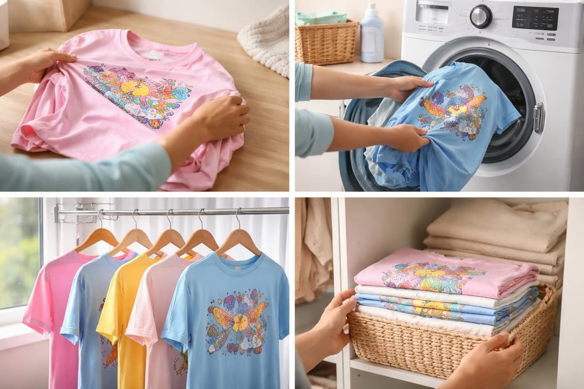 Graphic shirt care instructions
