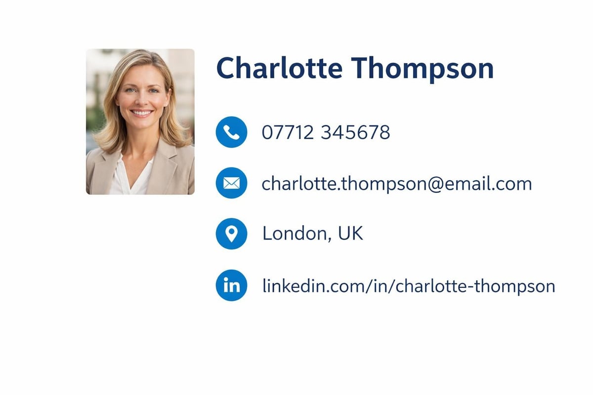 Personal Information CV: What to Include in 2026 3 CV contact information essentials