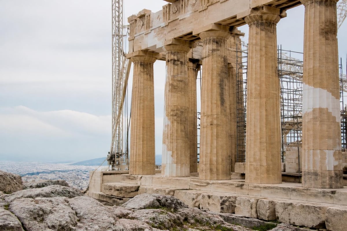 Conservation layers of the Acropolis