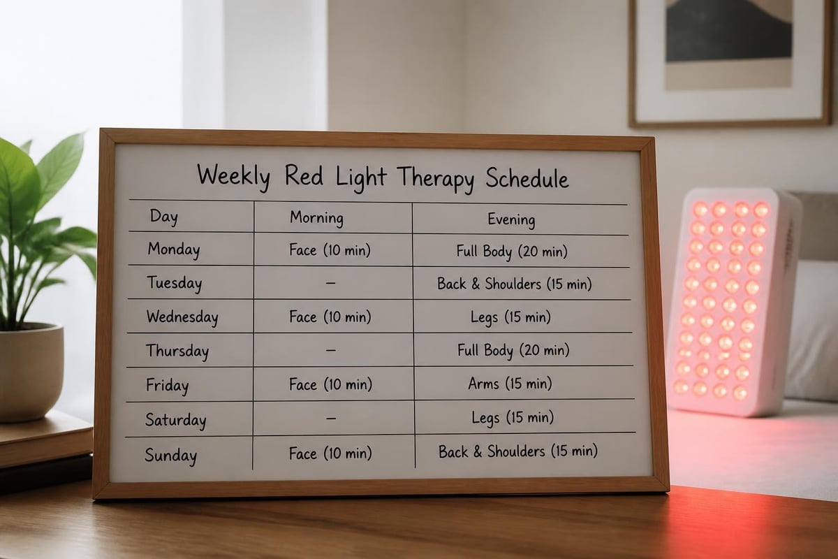 Daily red light therapy routine