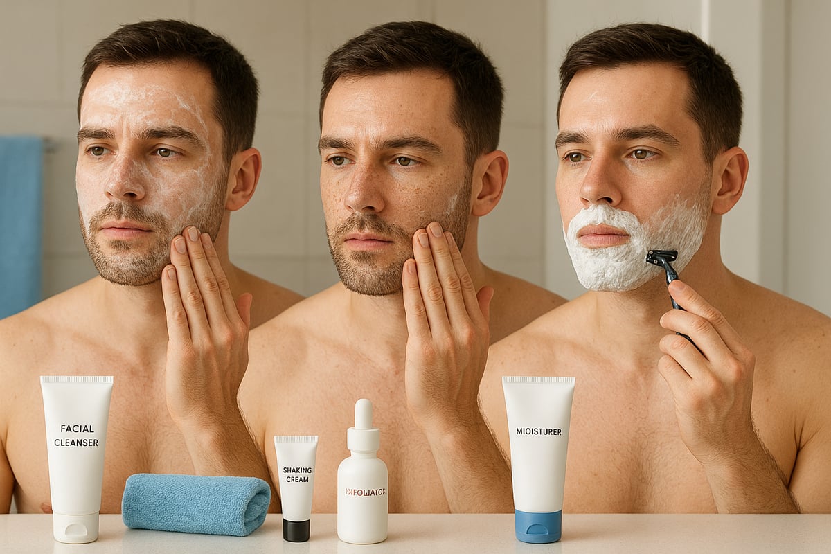 Steg-för-steg: Optimal ansiktsvårdsrutin för män 2025