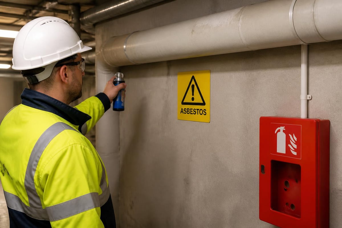 Asbestos management workflow for apartments
