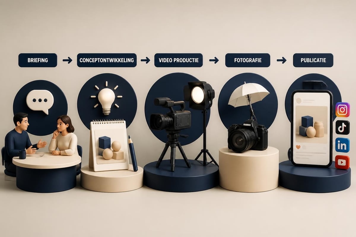 Social media content productie
