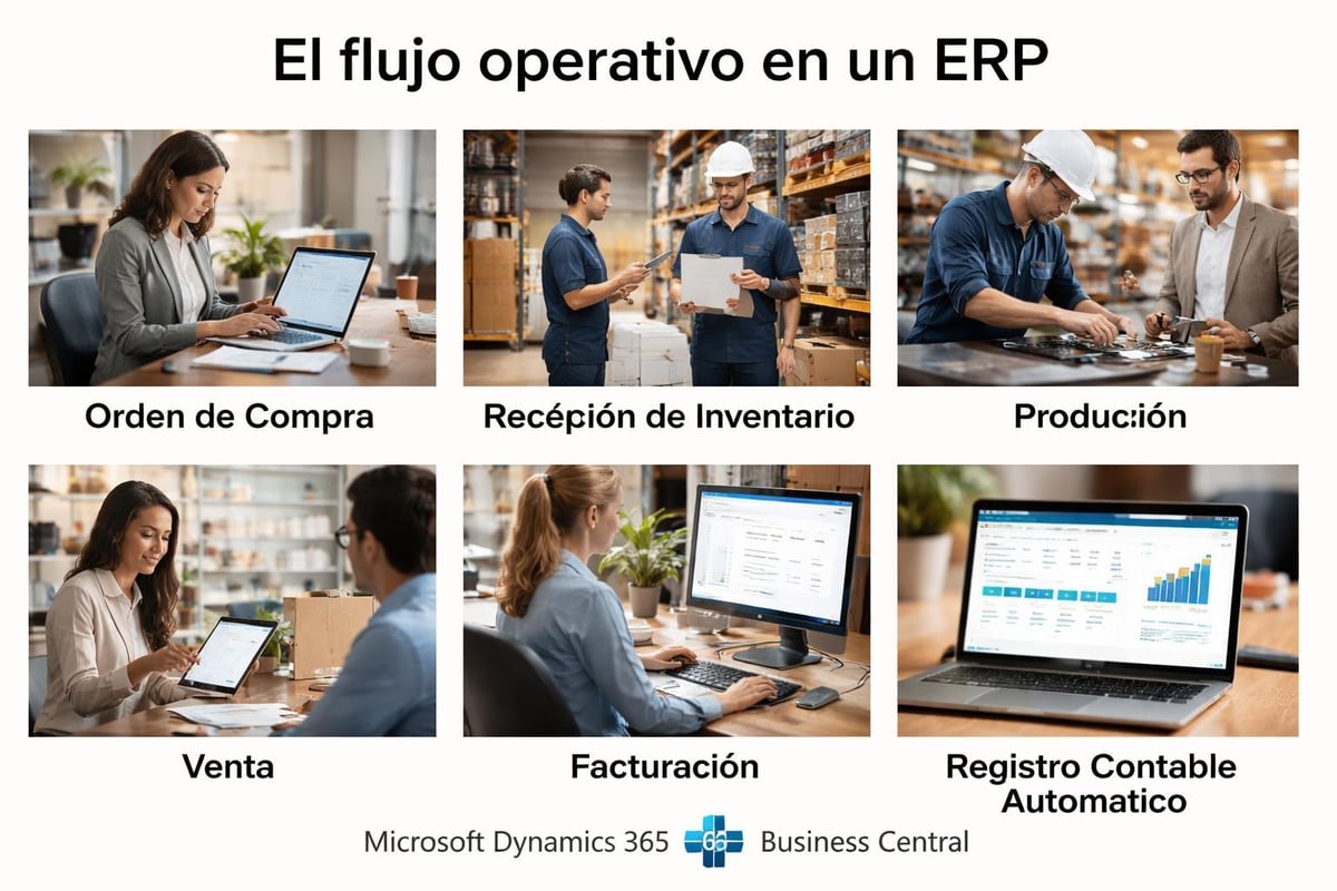 Operaciones ERP integradas