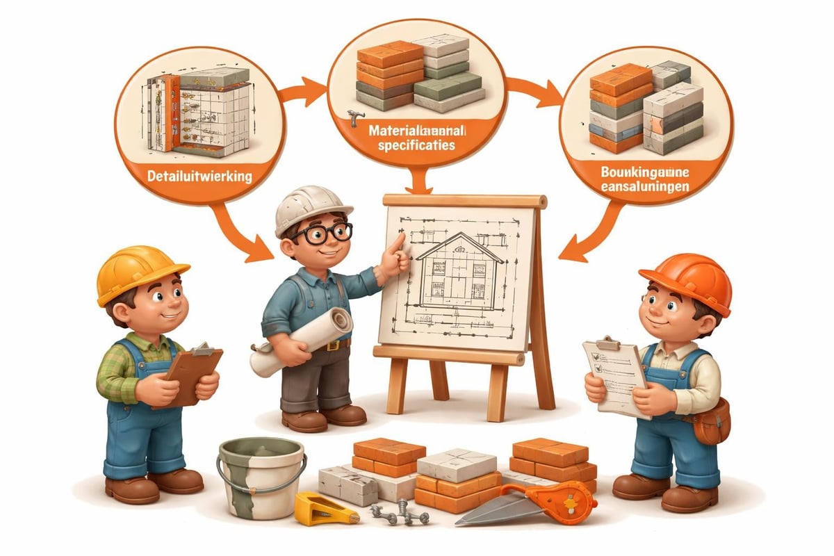 Samenwerking aannemer en tekenaar
