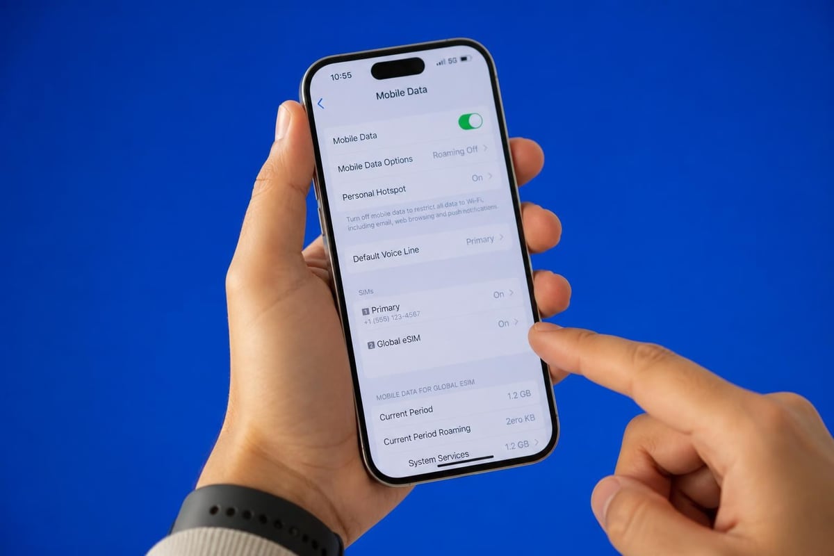 Managing dual SIM settings
