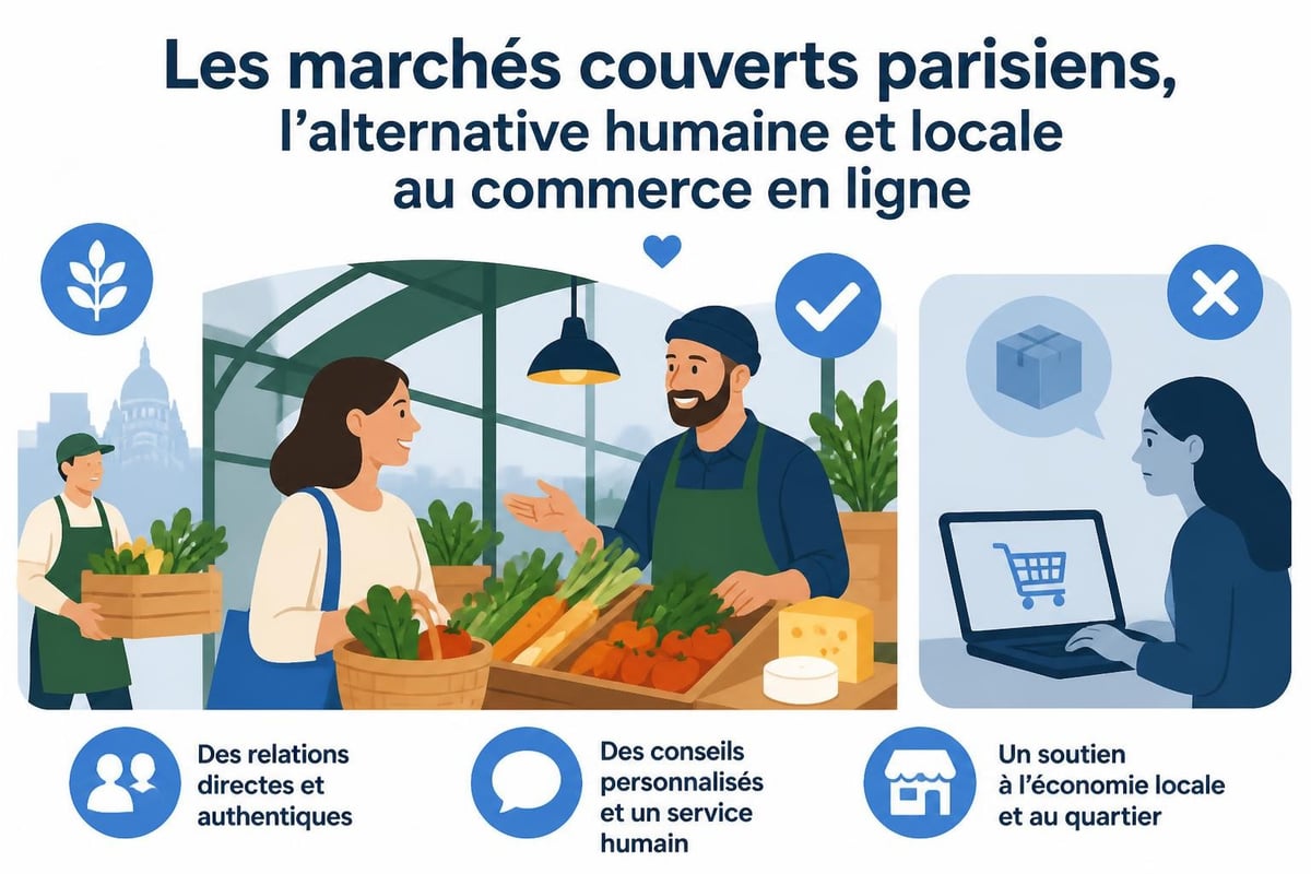 Marchés couverts et commerces alimentaires