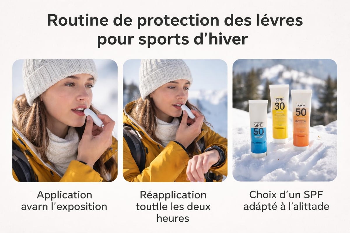 Application baume à lèvres