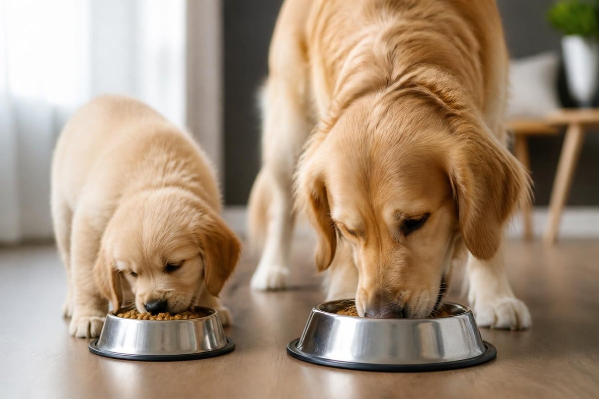 Feeding schedule for Golden Retrievers