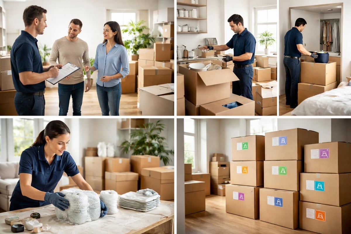 Packing service workflow