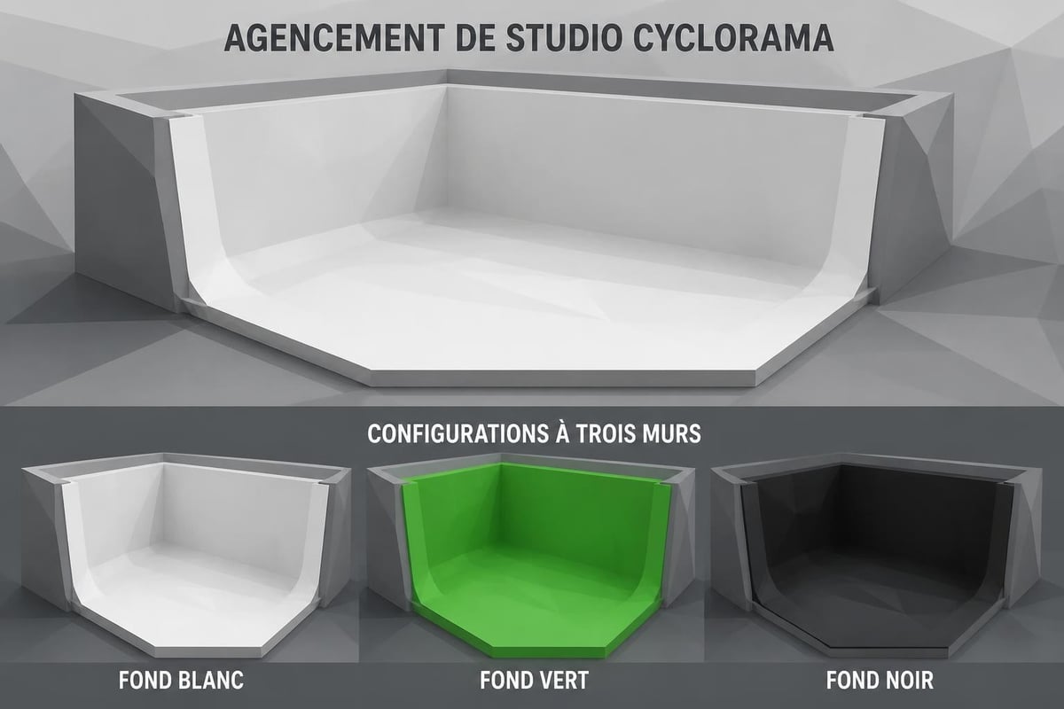 Studio cyclorama configuration