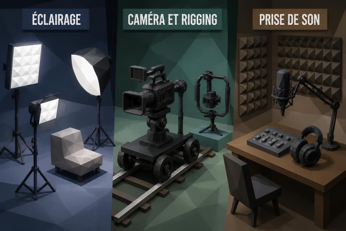 Studio equipment setup