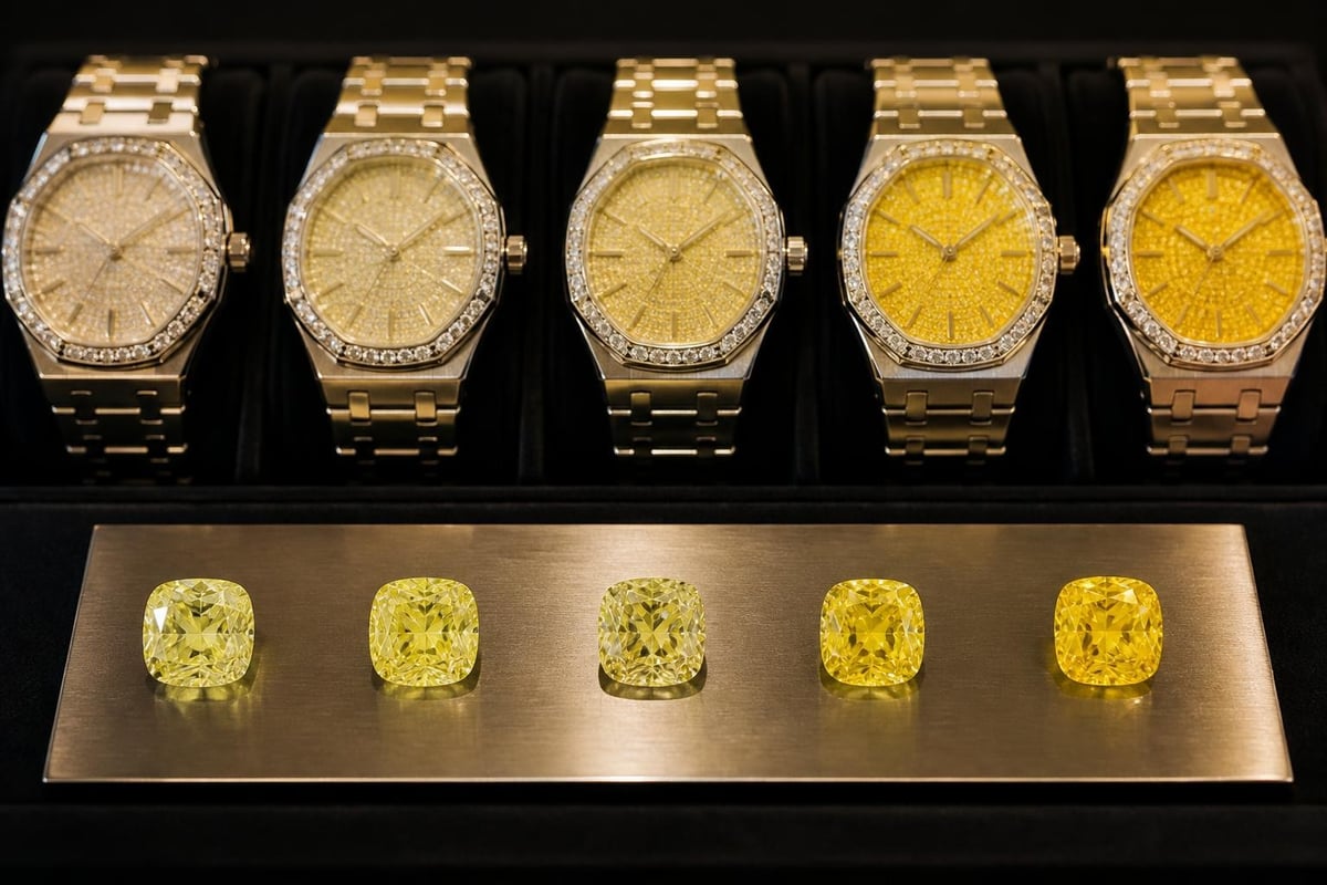 Yellow diamond grading scale