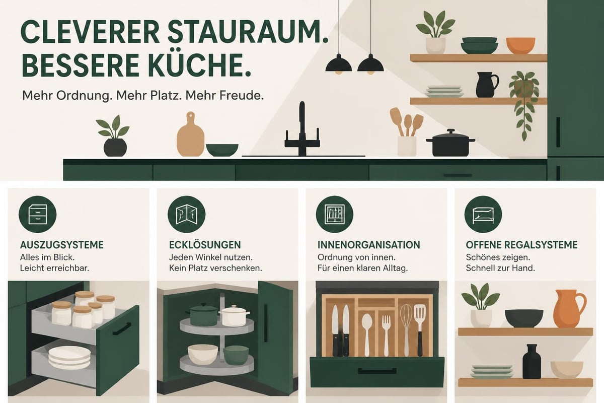 Küchenstauraum-Organisation