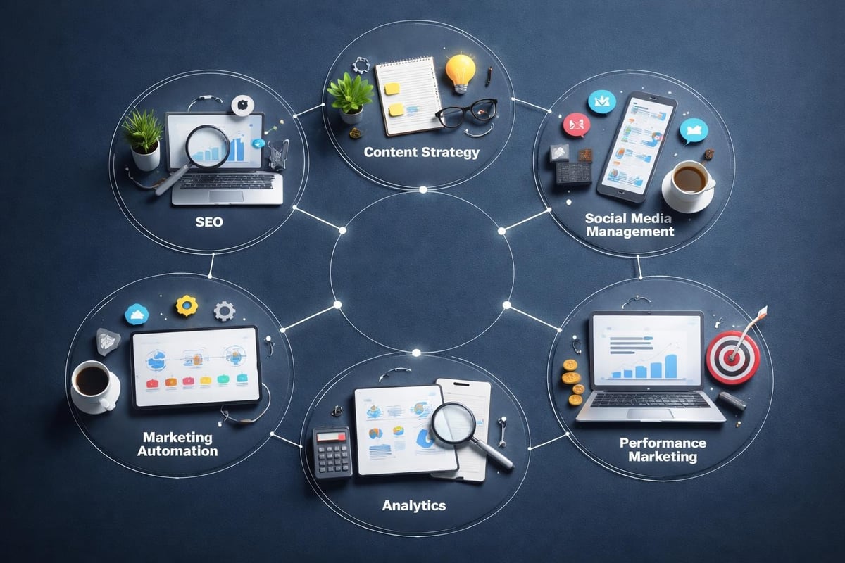Digitale Marketing Disziplinen und Expertise