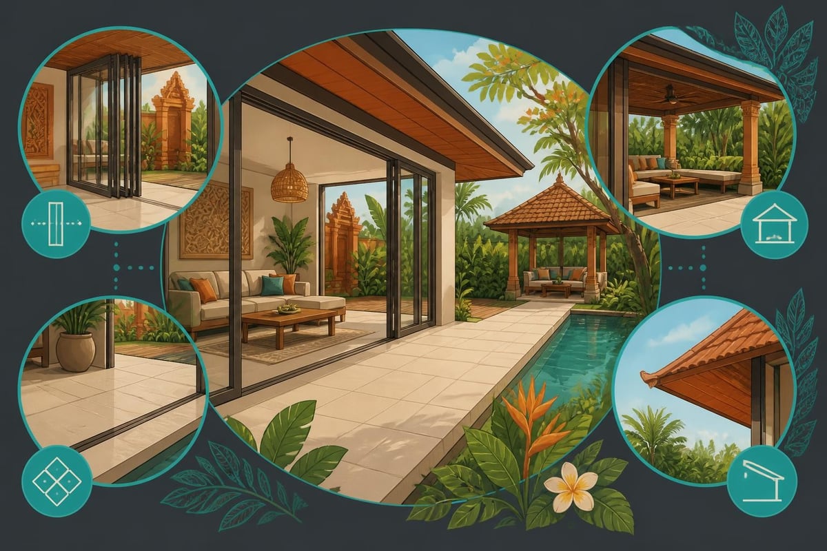 Indoor-outdoor living features