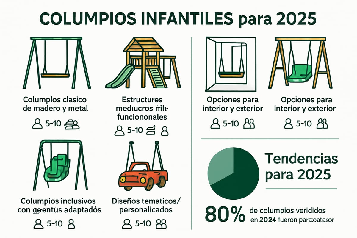 Tipos de Columpios Infantiles en 2026