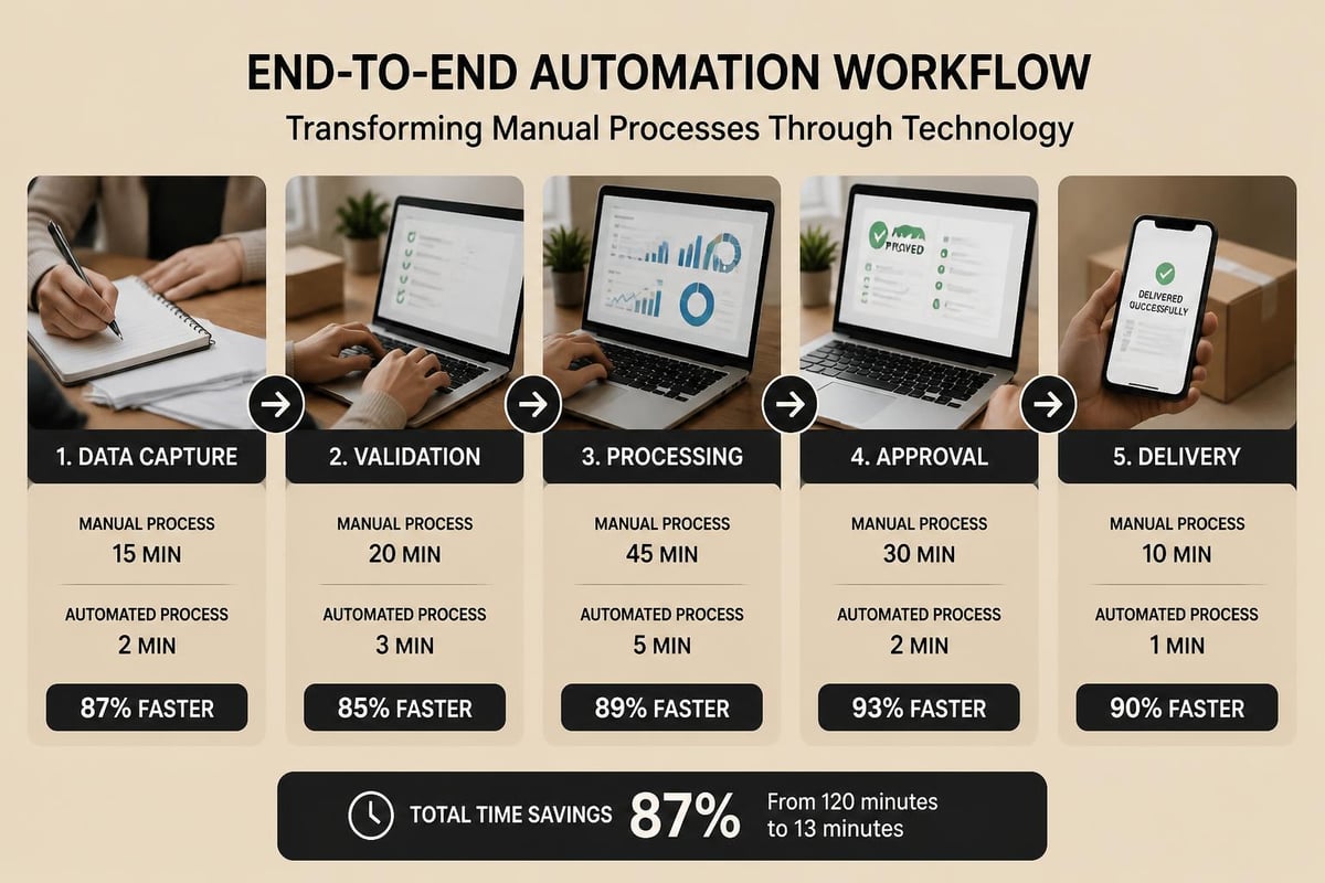 Business process automation workflow